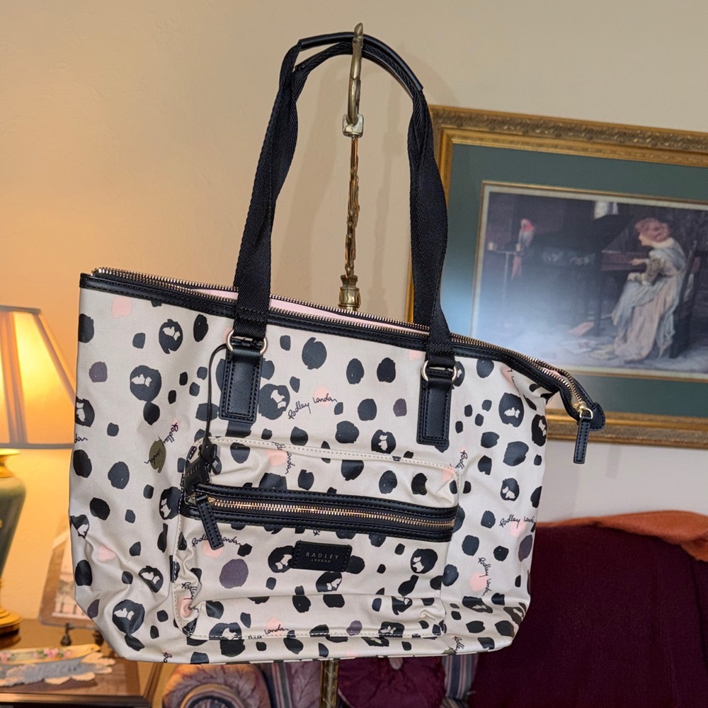 Radley London Black and Cream Tote Bag
